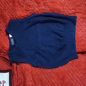 Children's Place boys blue sweater vest
